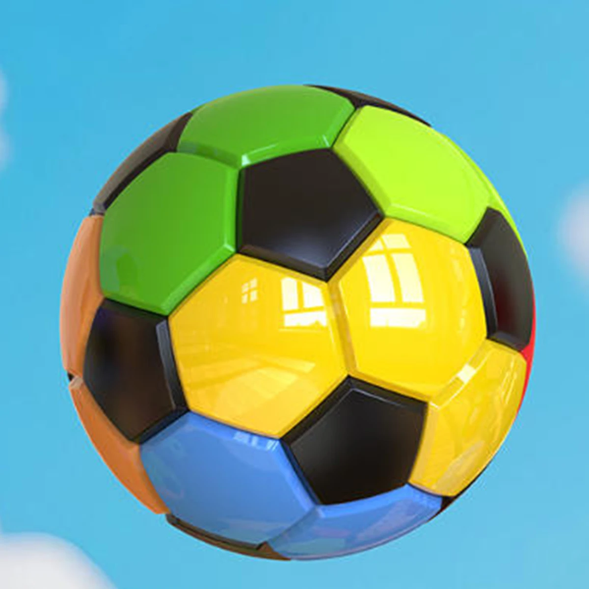 Magnetic Football Magic Cube Intellectual Development Magnetic Rainbow Ball Concentration Training Children Decompression Toys