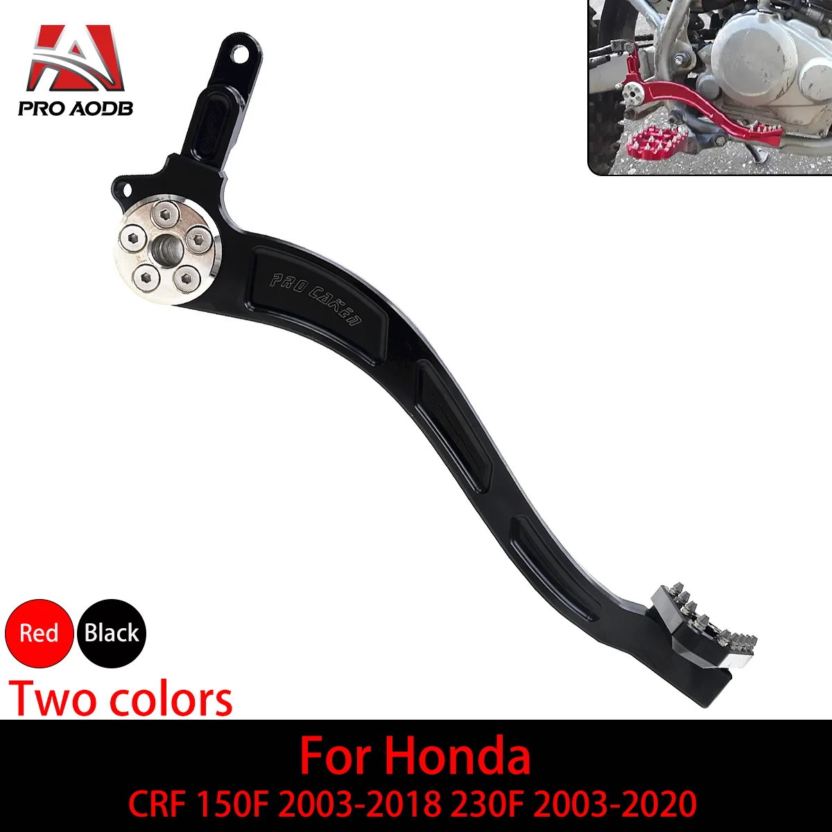 

Rear Brake Pedal Lever Enduro Dirt Pit Bike Motorcycle CNC Aluminum For Honda CRF 150F 2003-2018 230F 2003-2020 Model Motocross