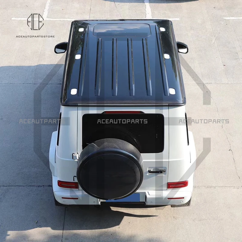 Dry Carbon Fiber Roof Cover For Mercedes Benz W463A W464 G63 G500 G550 2019-2024 Body Kit OEM Style