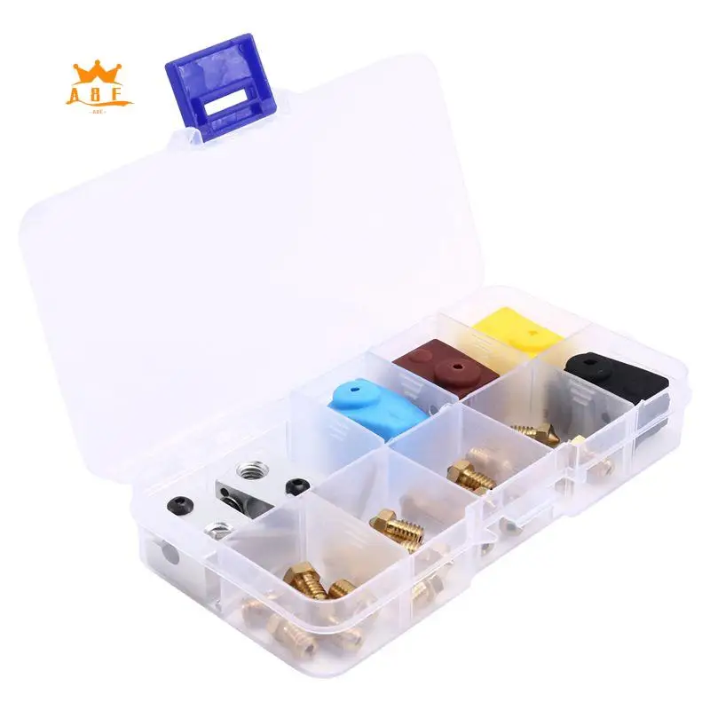 

A08E-3D Printer Upgrade Kit Nozzles, Heating Block, Silicone Sleeve Complete Accessories Set