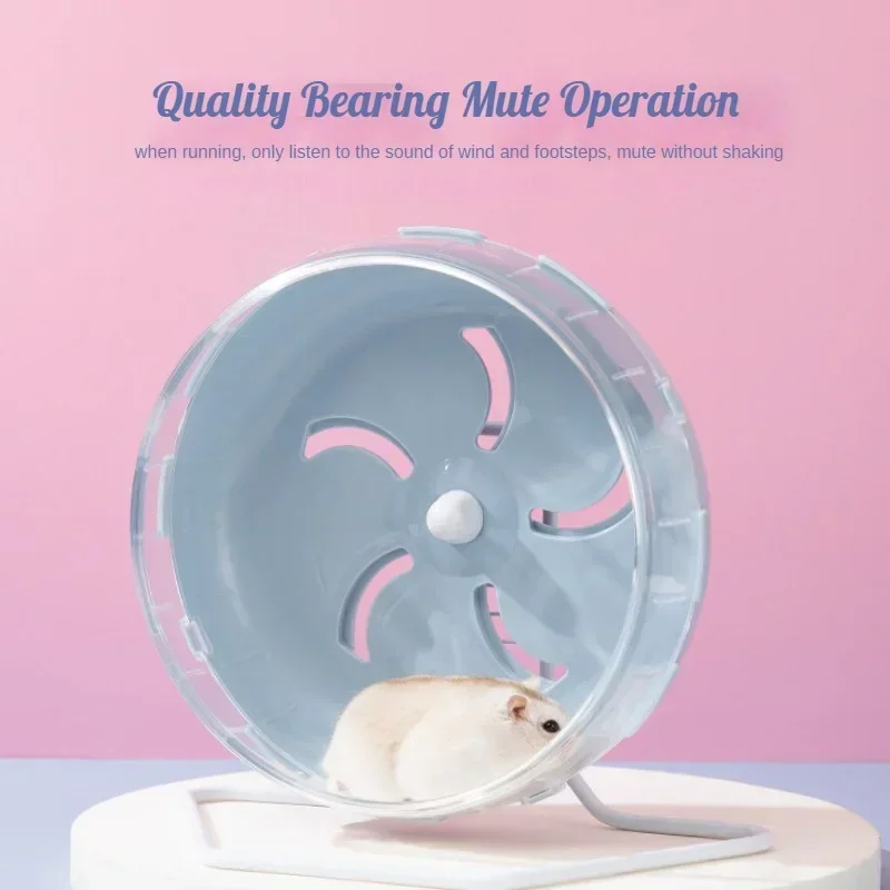 Hamster Sport Running Wheel Rat Small Rodent Mice Silent Jogging Hamster Gerbil Exercise Play Toys Brackets Accessories