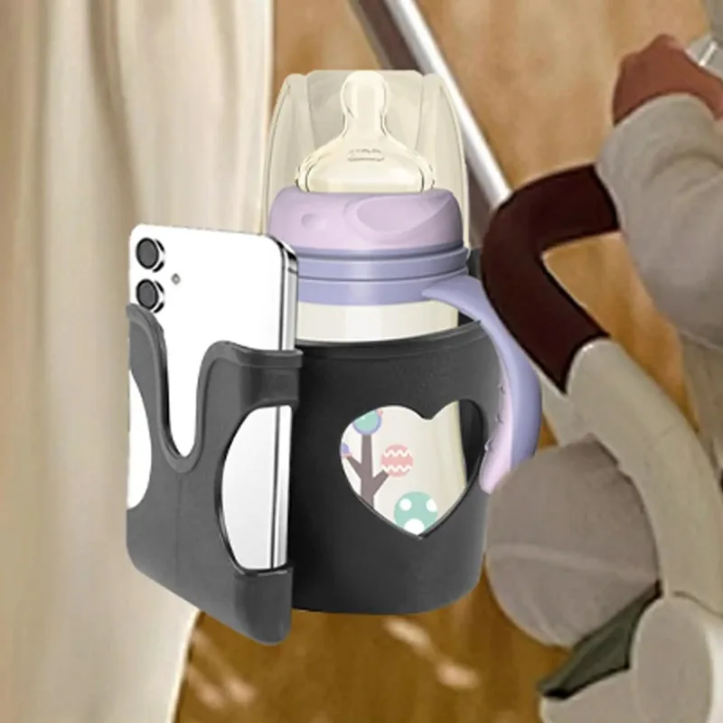 Universal Stroller Cup Holder Stable Anti-shake Baby Pushchair Milk Bottle Rack Portable Drink Container Bracket Baby Trolley