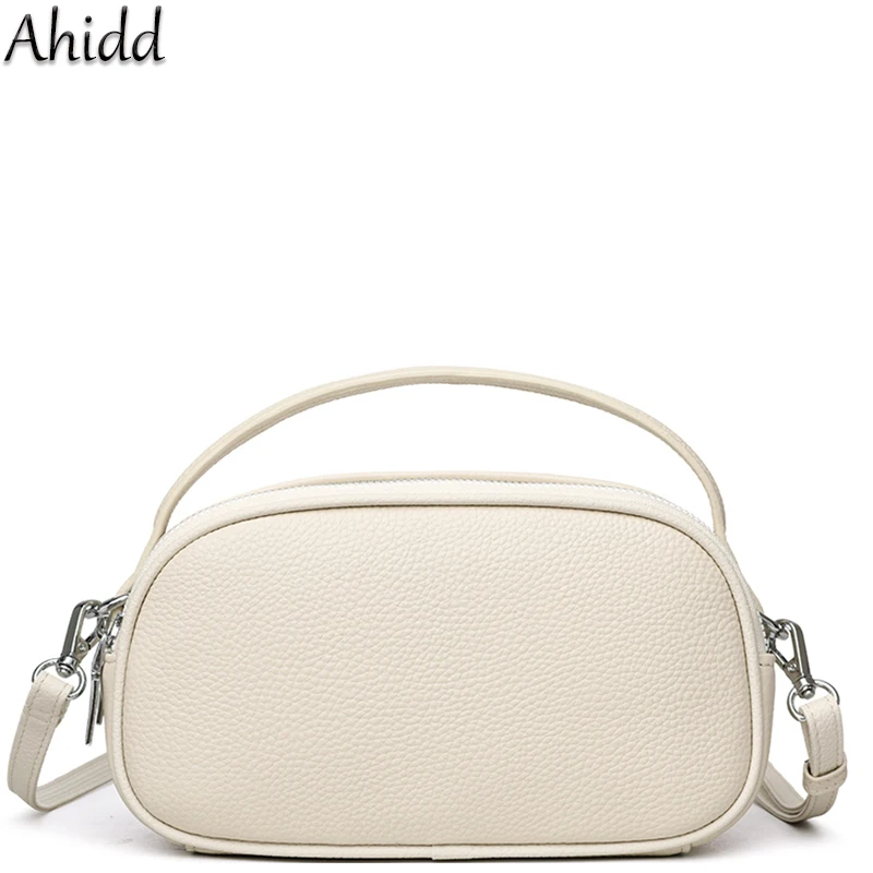 

Fashion Small Shoulder Bag Women Genuine Leather Handbag Soft Comfortable Cowhide Crossbody Bag Commuter Messenger Bags Designer