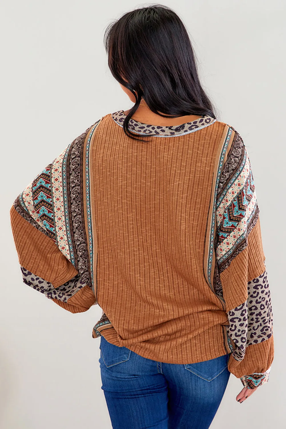 New Women's Hoodie Round Neck Pullover Leopard Print Loose Top Oversized Long Sleeved Lady Hoodies Streetwear Spring Autumn