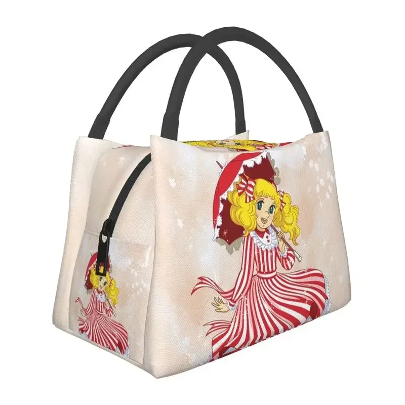 Candy Candy Portable Lunch box Women Japan Anime Manga Cooler Thermal Food Insulated Lunch Bag Travel Work Pinic Container