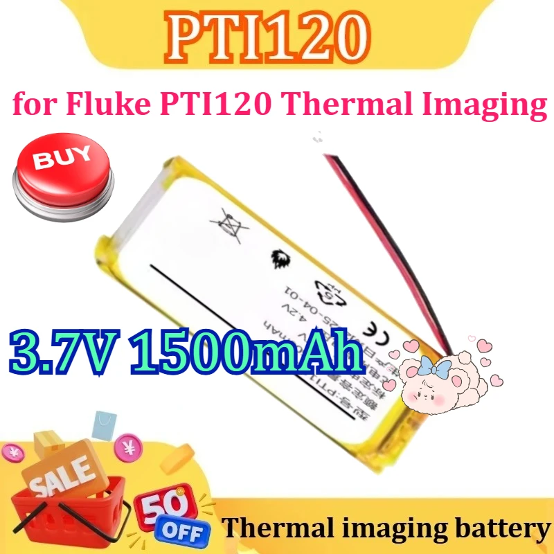 

NEW High Quality 3.7V 1500mAh Battery for Fluke PTI120 Thermal Imaging Instrument Battery