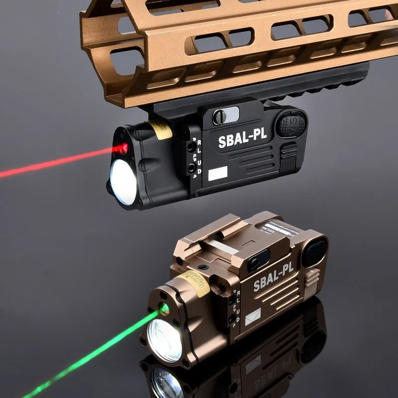 Imagem -04 - Wadsn-tactical Sight Strobe Lanterna Sbal pl Vermelho Green Dot Laser Lanterna Pendurado Scout Lâmpada Led Airsoft Hunting Arma Luz