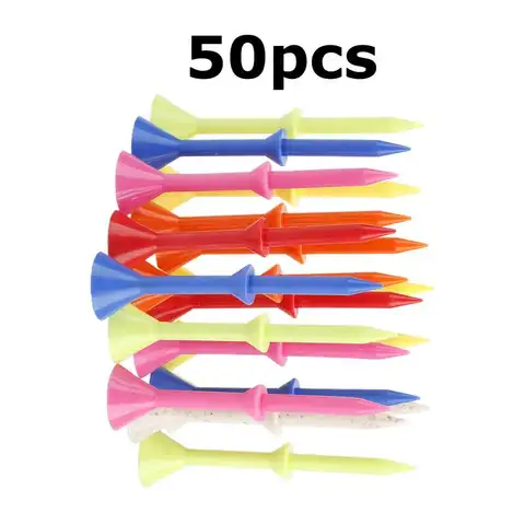 플라스틱 골프 티, 내구성 있는 컬러 티, 83mm 골프 스터드, 연습 매트, 드라이빙 레인지 액세서리, 50 PCs 플라스틱 골프 티, 내구성 있는 컬러 티, 83mm 골프 스터드, 연습 매트, 드라이빙 레인지 액세서리, 50 PCs