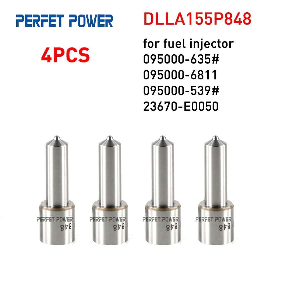 4PCS DLLA155P848 Fuel Injection Nozzle for 095000-635#, 095000-6811, 095000-539# Fuel Injector 093400-8480 China Made New