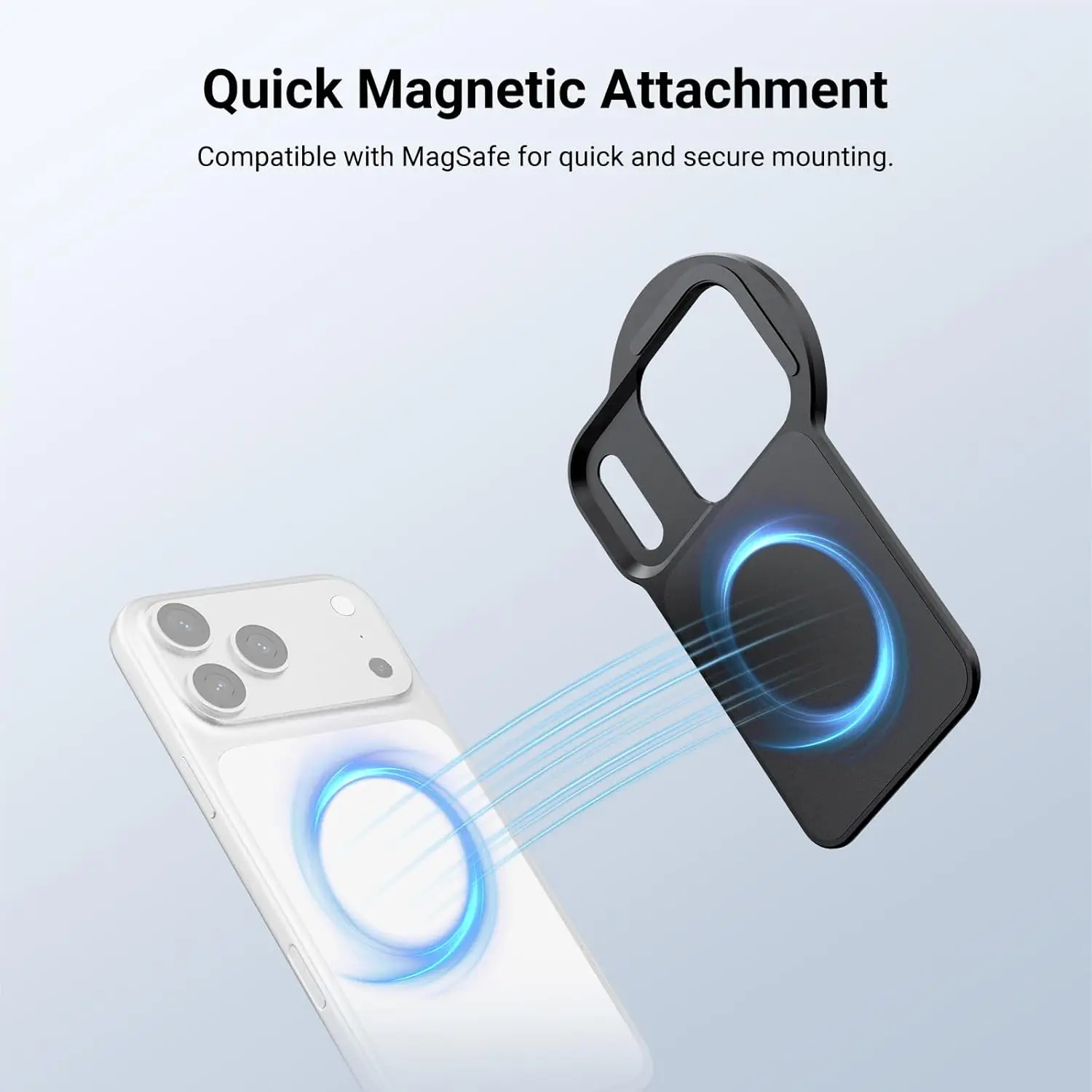 NEEWER 6,3 Zoll Magnetischer Handy-Objektivfilter-Adapter mit Rückplatte für MagSafe iPhone 12/13/14/15/16/17 & Pro Versionen – Detail 2
