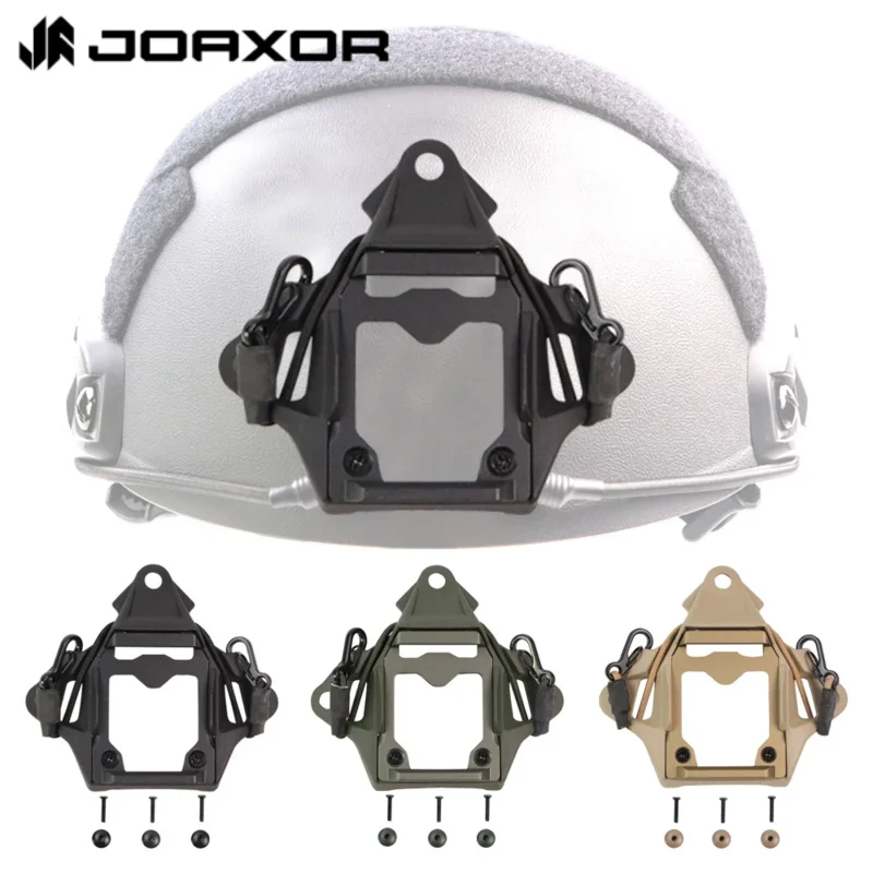 JOAXOR Fast SF High Cut Helmet NVG Mount Shroud Lightweight Airsoft Helmet Modular Bungee Shroud for L4G24 L4G19 NVG Mount