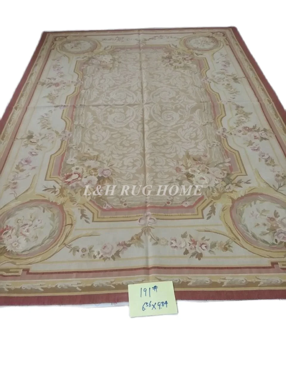 

Free shipping 2x3m European aubusson carpets for home decoration, French abusson hand weave rug