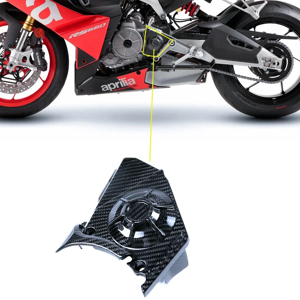 

For Aprilia RS660 2021 2022 + Full Carbon Fiber Motorcycle Modified Accessories Fairings Body Kits Parts Sprocket cover