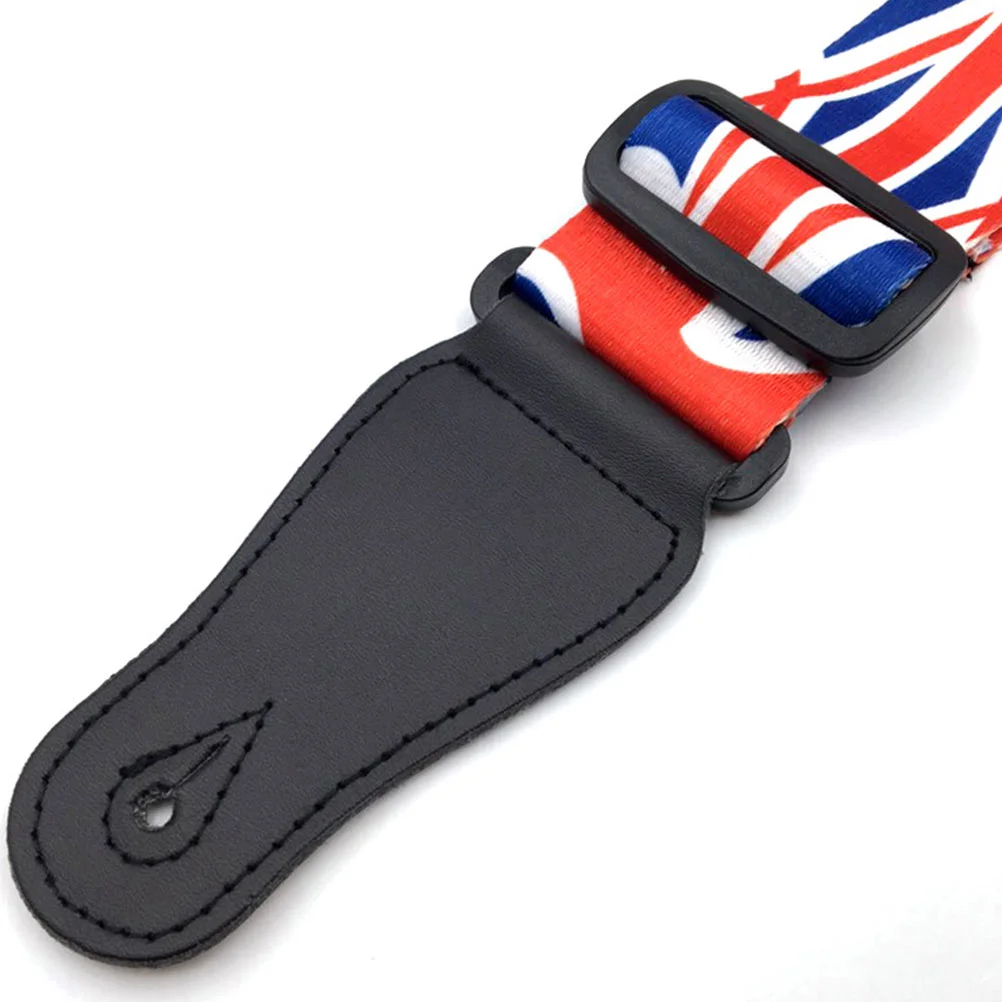 1PC Unique Guitar Strap Union Flag Shoulder Strap Eletric Bass Strap Adjustable Guitar Sling for Male Female