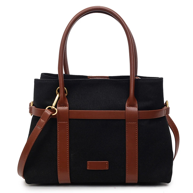 

Повседневная женская холщовая сумка через плечо, высококачественная женская сумка-тоут, модная женская сумка-мессенджер для покупок, сумка-кроссбоди