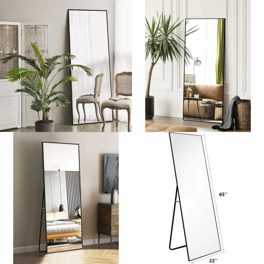 กระจกเต็มตัวแบบตั้งพื้นและติดผนังสำหรับห้องนอน ห้องนั่งเล่น และห้องแต่งตัว เหมาะสำหรับเพิ่มพื้นที่และสไตล์