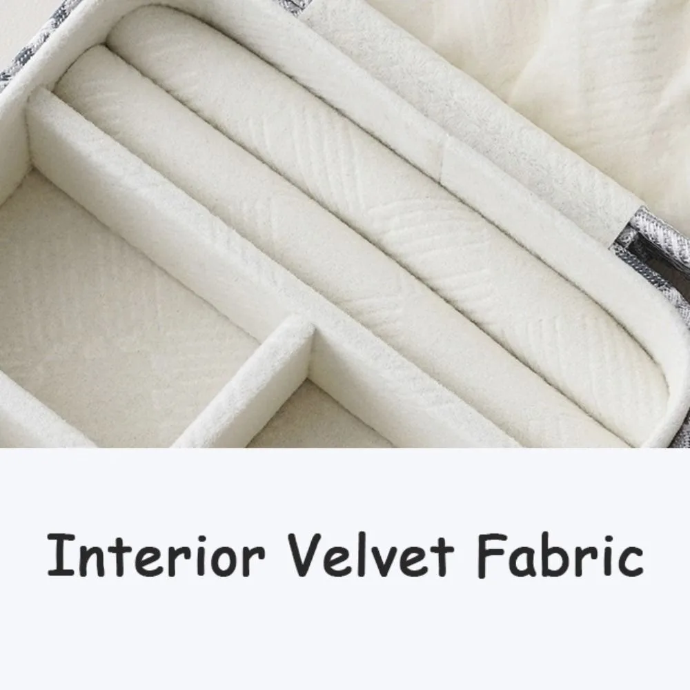 

Упаковочная коробка для ювелирных изделий с вышивкой, большая емкость, ожерелье, серьги, футляр для хранения ювелирных изделий, органайзер для цветов, коробка для демонстрации ювелирных изделий