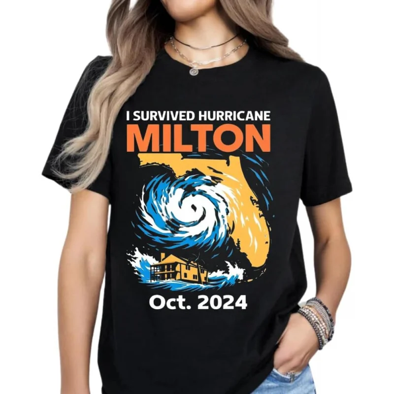 I survived the 2024 hurricane Milton shirt Florida strong multi-color Men's and Women's Styles T-shirt