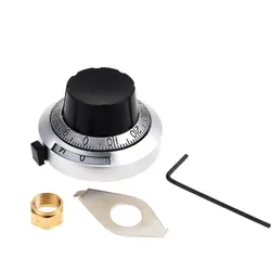 1pc 46MM 0-14 Digital Multi-turn Potentiometer Switch Cap B2 Precision Dial Knob 3590S 7276 Shaft hole diameter 6.35mm
