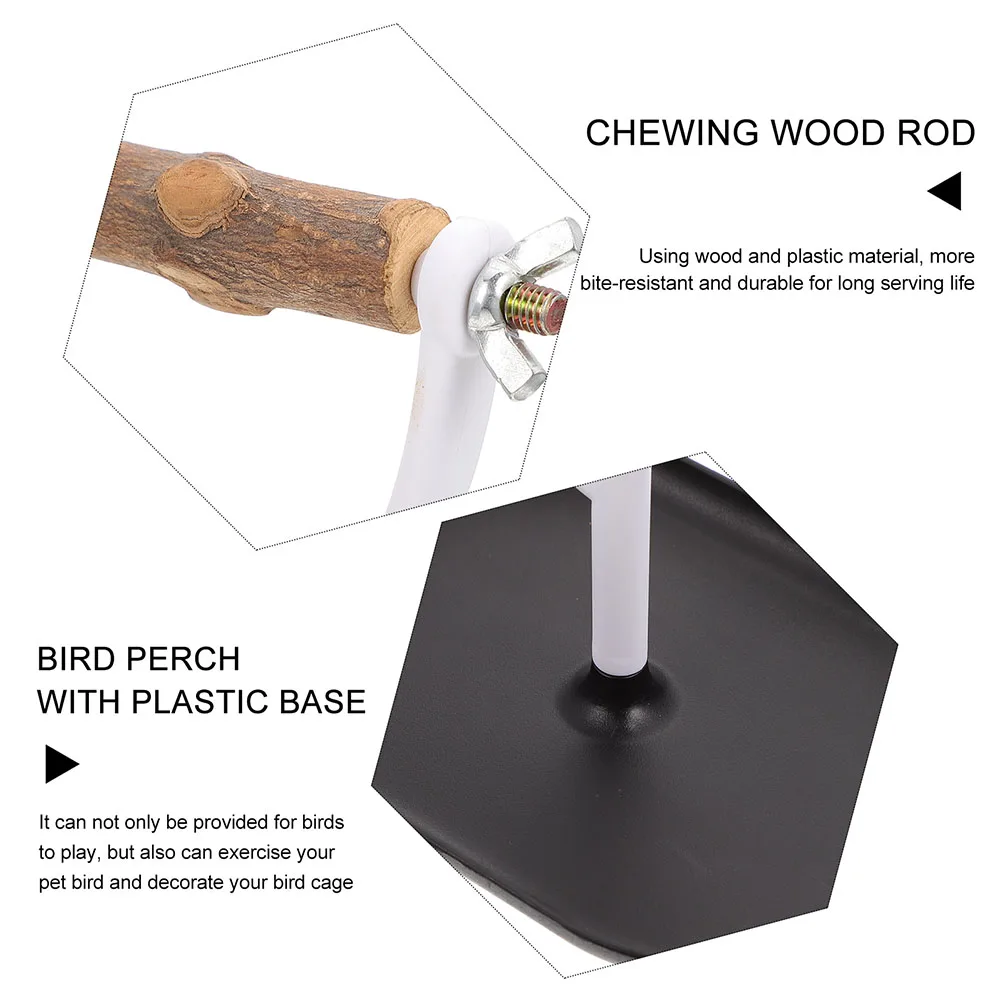 

Parrot Training Stand Durable Bird Perch Chewable Pet For Parrots Cockatiels Bird Cage Accessories Playground Branch Stand