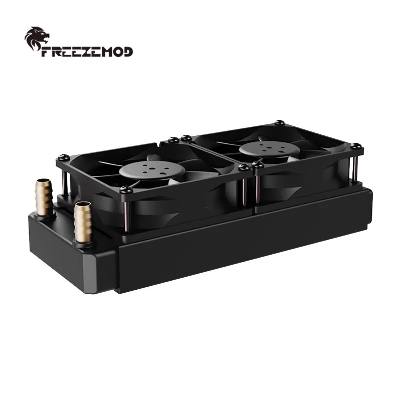 FREEZEMOD ウォータークーラーヒートシンク、80 160 銅ラジエーター小型液体クーラー行サーバー & ドローン & 医療印刷レーザー用