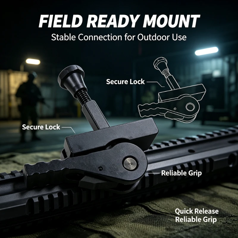 Quick Disconnect Riser Adaptor Picatinny Universal Rail Fitting For Weekend Hobby Toy Modification