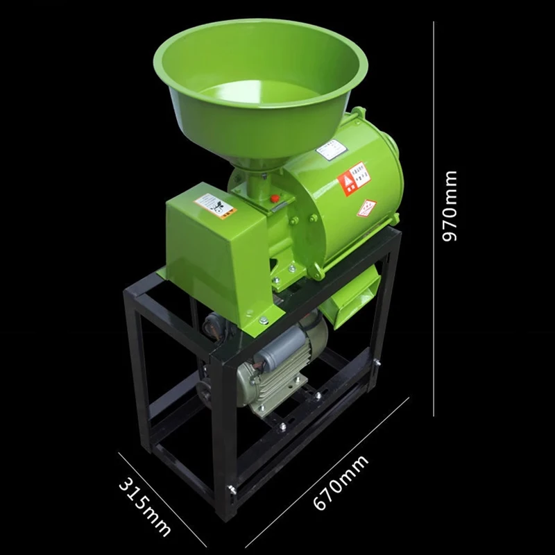 Imagem -02 - Moinho de Farinha Multifuncional Doméstico Pequeno sem Motor Moedor de Milho de Trigo Farelo de Trigo de Ervilha Triturador Separado