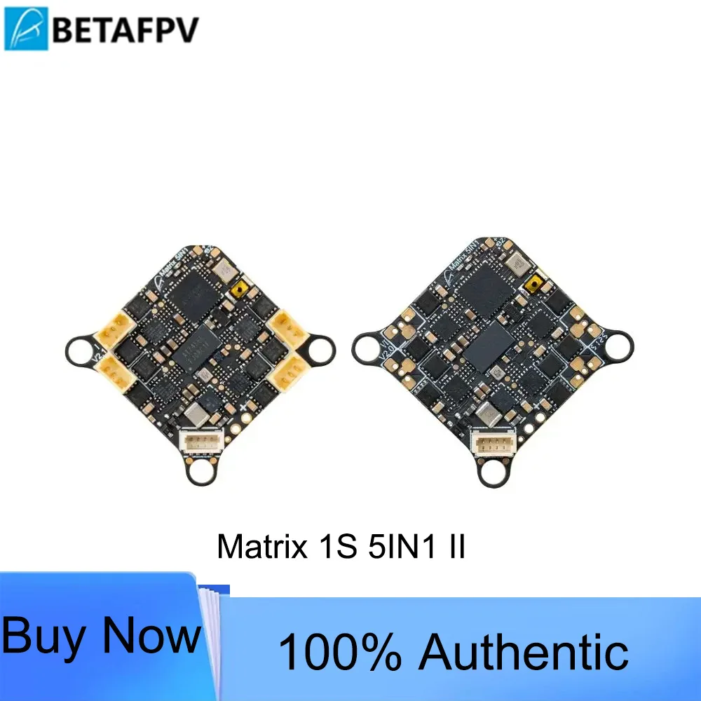 BETAFPV Matrix 1S 5IN1 II Flight Controller Brushless FC ESC 16MB Blackbox 5.8GHz VTX BT2.0 Connector for Tiny Whoop FPV Drone