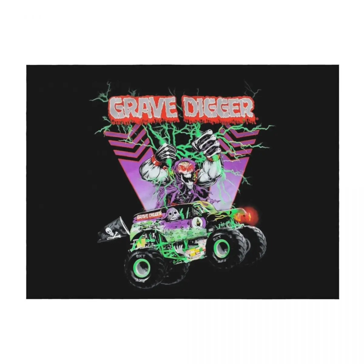 

Monster Truck Grave Digger Vintage Hypebeast Throw Blanket for babies halloween for sofa Camping Blankets