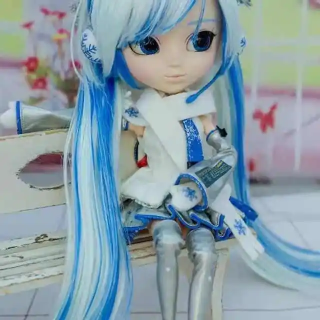 Hatsune Miku 1/6 Joint Mobile Bjd Vocaloid Snow Miku Hatsune-Miku Yokohama Limited Edition Toy Children Kawaii Gift