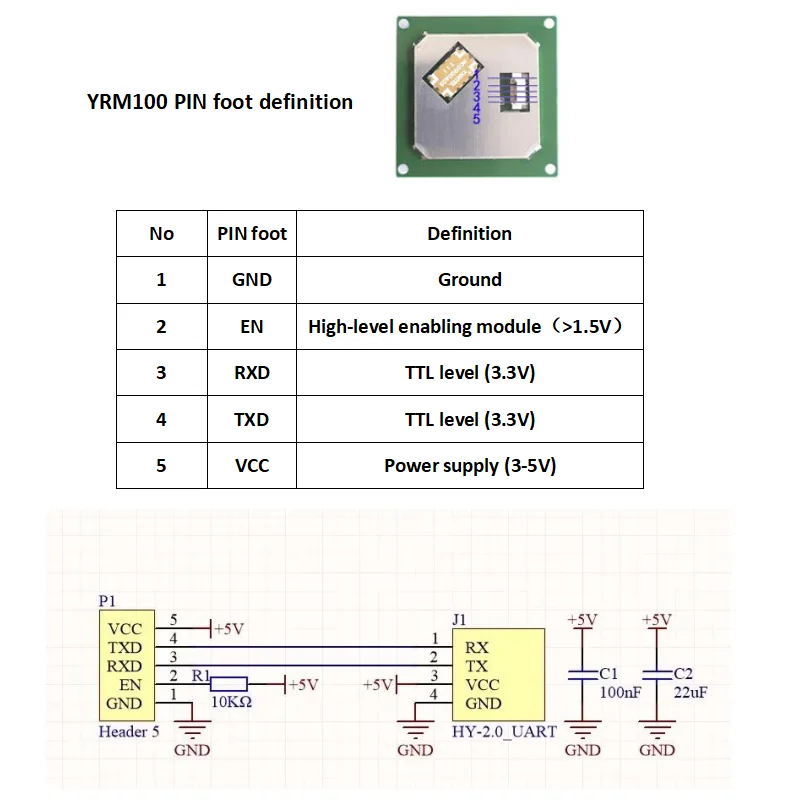 Yanpodo UHF RFID Integrált Modul Málna Pi 0-5M Végigfut RFID UHF Modul TTL uart USB android SDK számára embedded Rendszer