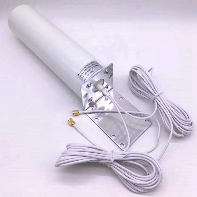 2X 3G 4G LTE External Antenna Outdoor With 5M Dual Slider SMA Connector For 3G 4G Router Modem