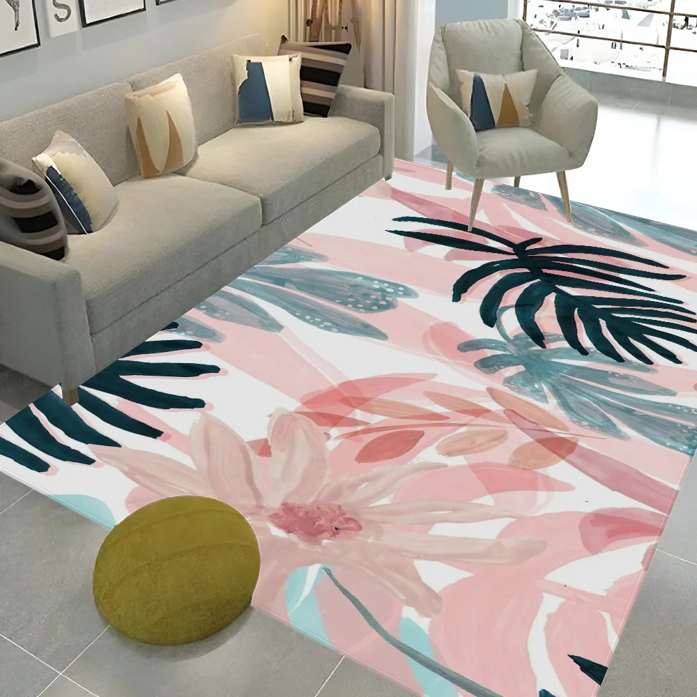 Tropical Floral animal Kitchen Mat Cheaper Anti-slip Modern Living Room Balcony Printed Modern Home Decor