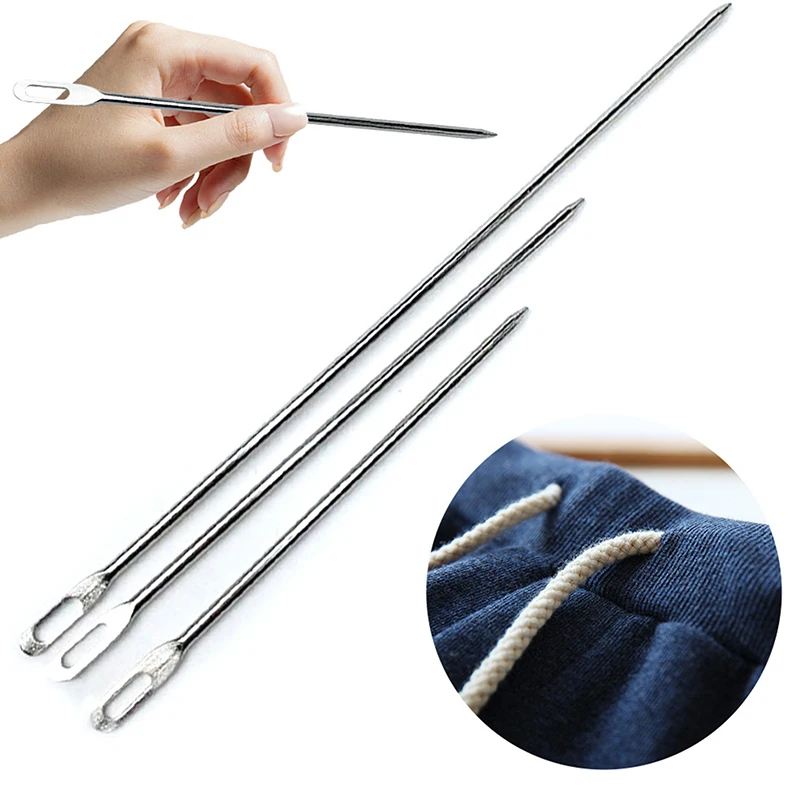 Large Hole Threading Needle Elastic Cord Rope Threader Clip Sewing Accessories Hat Rope Pant Shoelaces Clothing Threading Needle