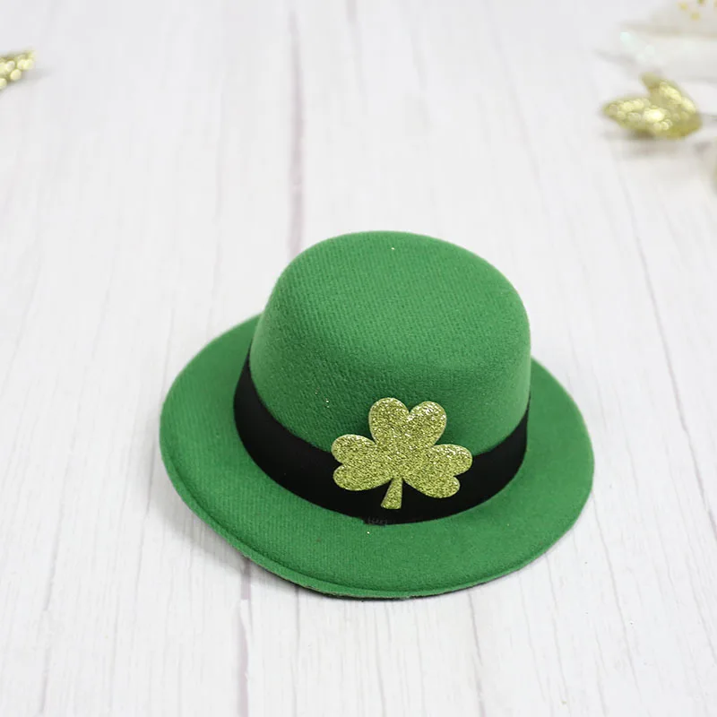 St. Patrick\'s Day headwear, clover green hat, Irish Festival hat, holiday