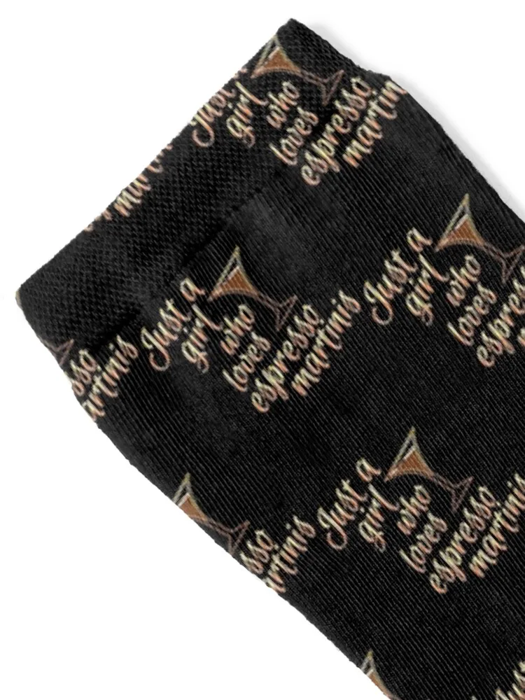 إسبرسو مارتيني عاشق مجرد فتاة تحب جوارب اسبريسو مارتيني هدية الكريسماس لطيف لكرة القدم بالجملة الذكور الجوارب النسائية