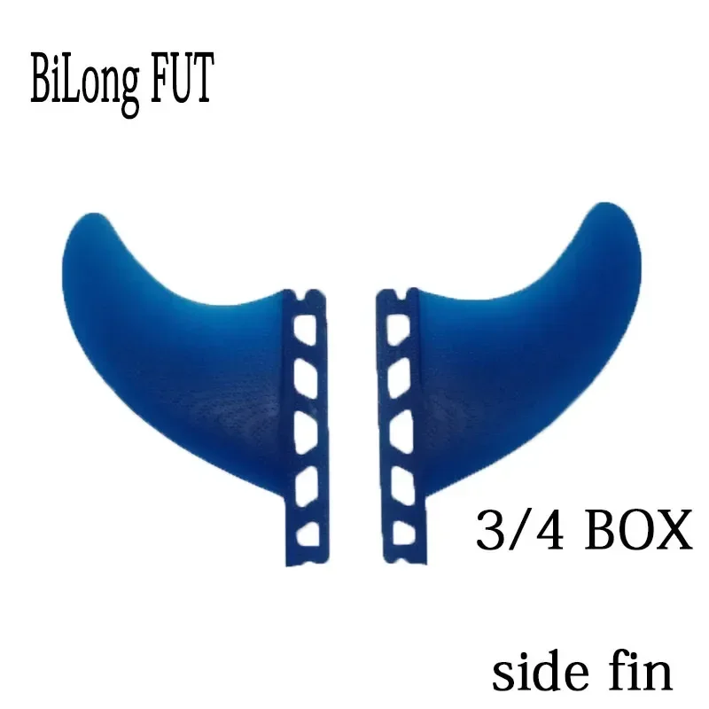 Small Size GL BiLong Futures Plug 3/4 BOX Surfboard Fin Tail Wave Board Double Side Fin Long Board Extra Hard Wake Surf Fins