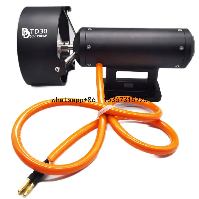 30KG 2KW 48v Electric Ship Bow Thruster 2000w Rov Underwater Thruster with Propeller Motor 24V