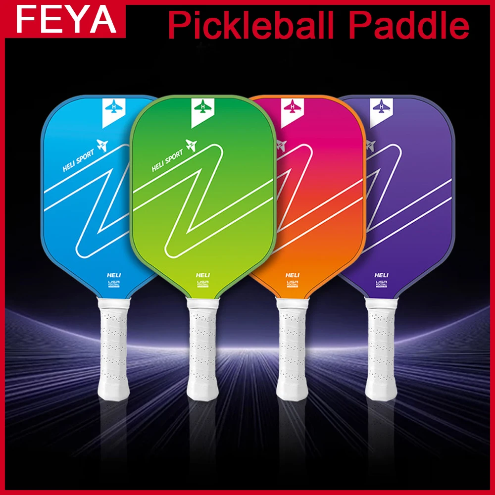 Fiberglass Pickleball Paddle Set PP Honeycomb Core Lightweight Pickleball Racket with Balls & Carry Bag for Indoor Outdoor Sport