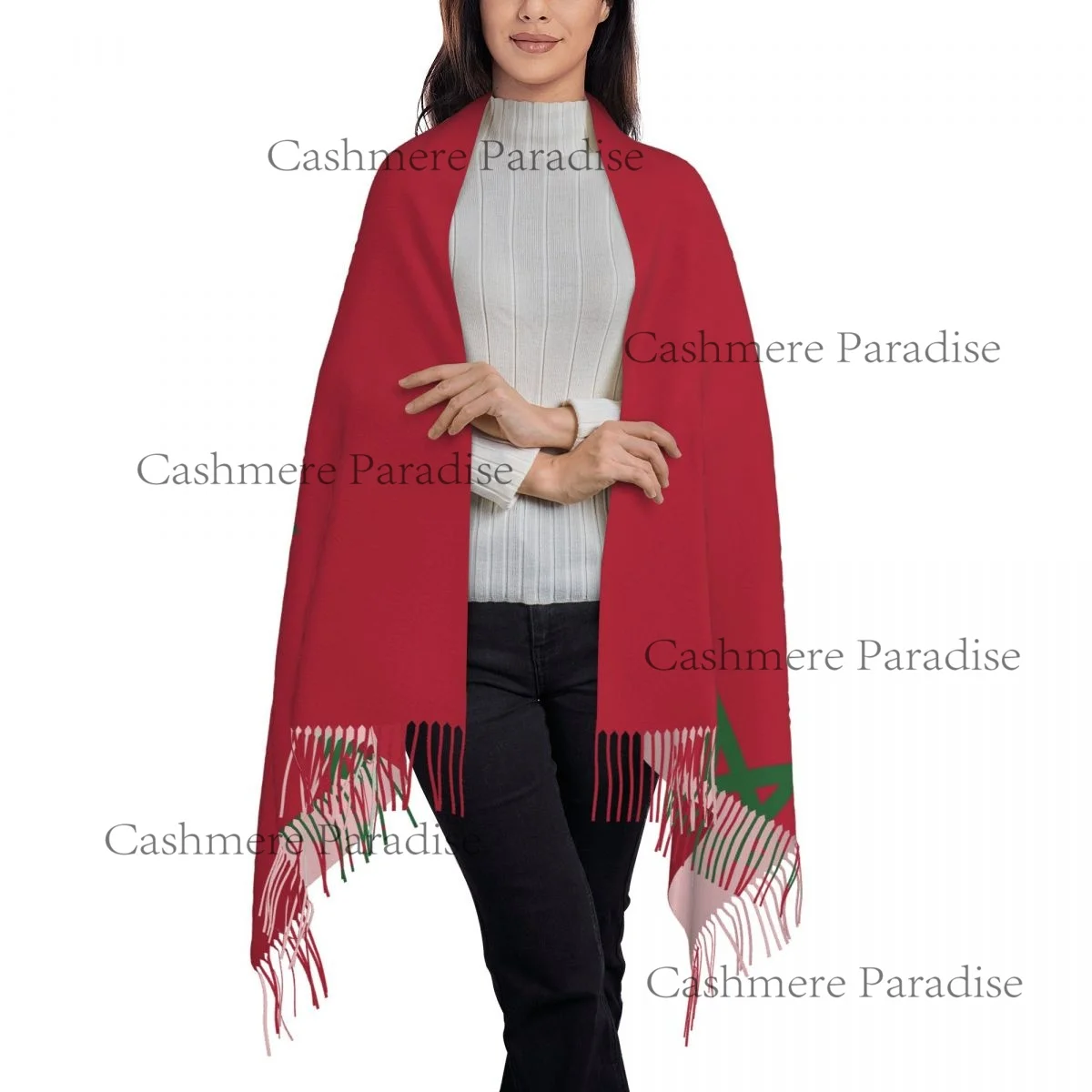 Morocco Flag Womens Warm Winte - Infinity Scarf Knit avis et prix
