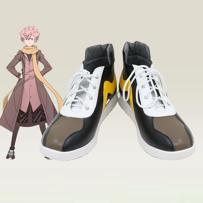 Narihisago Akihito คอสเพลย์อะนิเมะอุปกรณ์เสริมคอสเพลย์ Props รองเท้าหนัง PU ฮาโลวีน Carnival รองเท้าที่กําหนดเอง