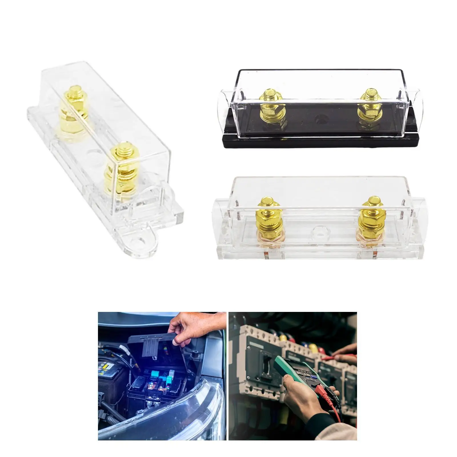 

Automotive Fuse Holder High Temperature Lightweight Directly Replace Splashproof High Reliability Easy to Install Wear Resistant
