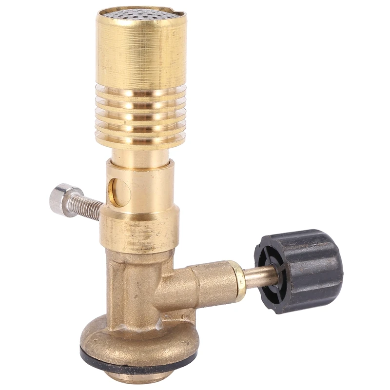 High Temperature Brass Gas Turbo Torch Propane Weld Plumbing Portable Bunsen Burner Gas Burner Heating Furnace-A49I