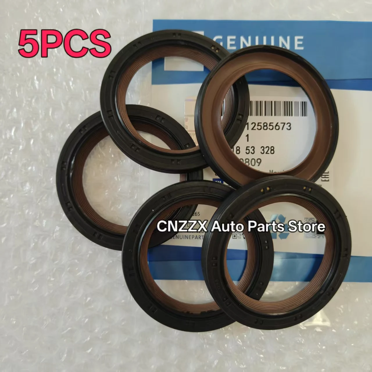 5PCS Crankshaft Crank Seal OEM#12585673 For Chevrolet Camaro Trailblazer Hummer H2 H3 Cadillac Escalade Pontiac