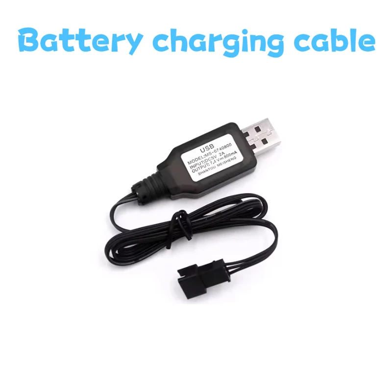 Batterie Lipo MN82 MN99S 2S RC 7.4V 3000mah, pièces RC pour télécommande, voiture jouet, robot avec batterie de grande capacité, chargeur USB