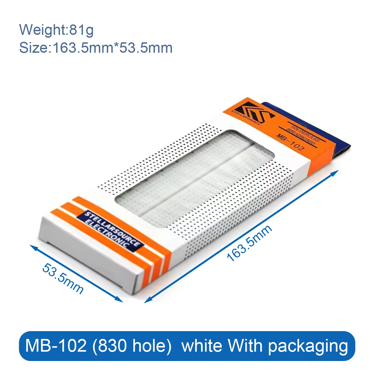 บอร์ดทดลองแบบไม่ต้องบัดกรี 400 830 MB-102 Points Breadboard รุ่น ZY-204 SYB-170 ZY-25 MB102 พร้อมชุดสายเคเบิลสำหรับทดสอบและพัฒนา DIY