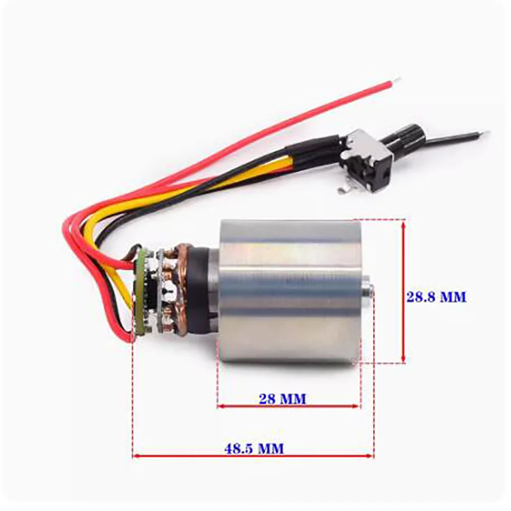 DC 9V 12V 24V 100,000 Rpm Micro Brushless Ducted Fan Aluminum Impeller Hair Dryer Ultra-high Speed Motor
