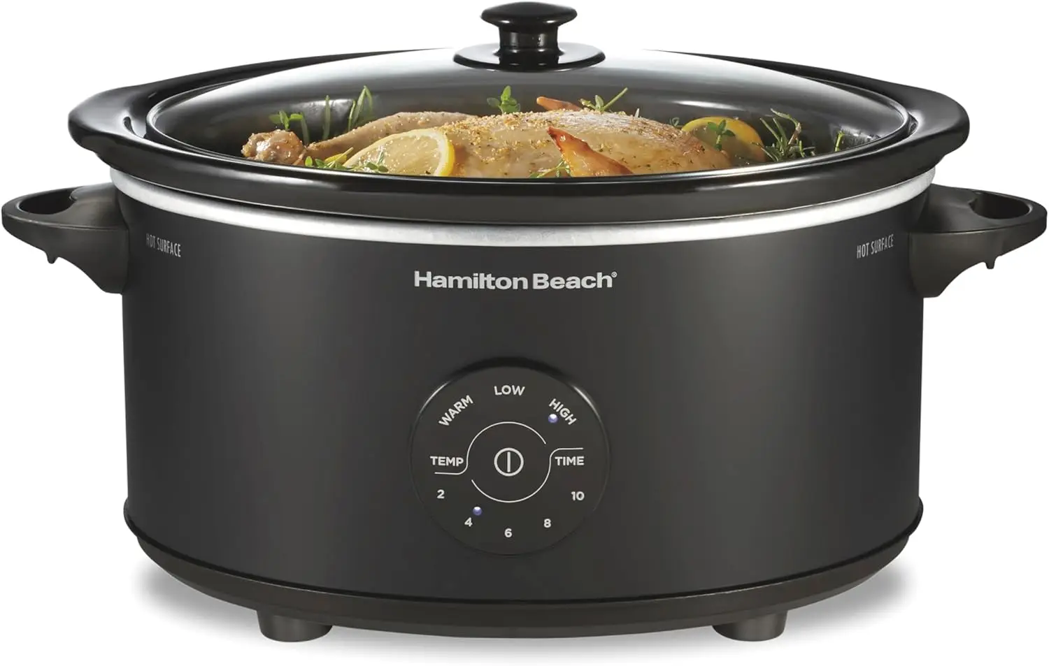 

6 Quart Set & Forget Programmable Slow Cooker, 15 Cooking Options With 5 Time and 3 Heat Options, Large Dishwasher Safe Crock a