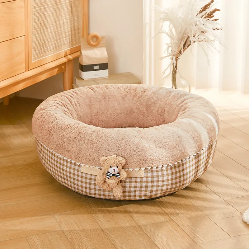 Autumn and Winter New Pet Dog Nest Four Seasons Universal Thickened and Velvet Teddy Small Sleeping Mat Cat Nest Supplies