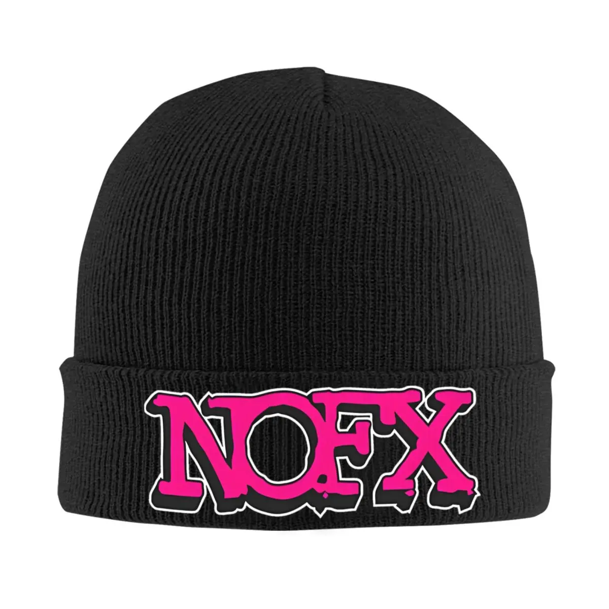 NOFX Band Beanie Hats Knit Hat Kpop Elastic Men Women Unisex Caps Winter Graphic Cool Bonnet Hats Gift